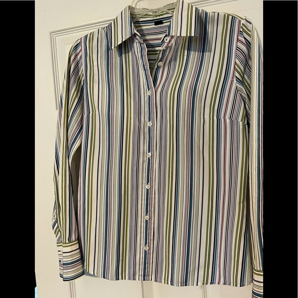 J crew striped button down